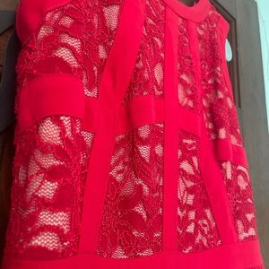 Size 3/4 Morgan& Company red ball gown/wedding guest dress. Only worn once